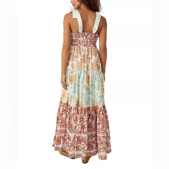 Free People Bluebell Lilac Color Combo Maxi Dress - Picture 6 of 6